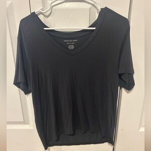 Women’s navy American Eagle flowy shirt